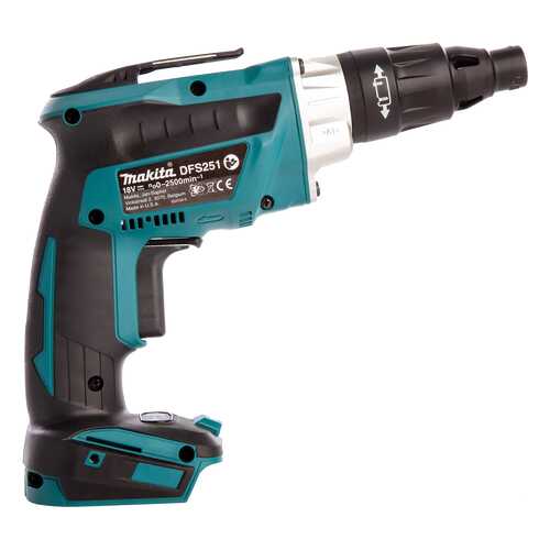 Аккумуляторная безударная дрель-шуруповерт Makita DFS251Z БЕЗ АККУМУЛЯТОРА И З/У в Леруа Мерлен