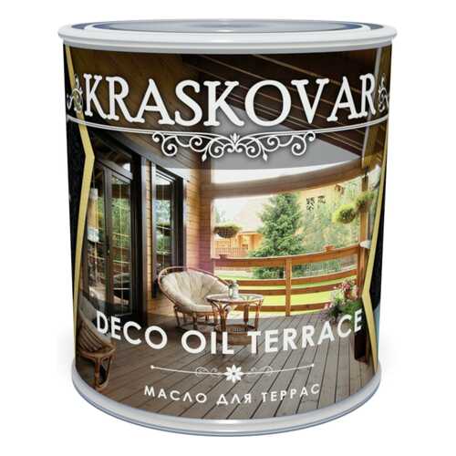 Масло для террас Kraskovar Deco Oil Terrace Палисандр 0,75л в Леруа Мерлен