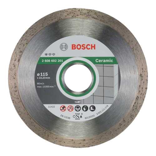 Круг отрезной алмазный Bosch Ceramic 115x22.23мм (2608602201) в Леруа Мерлен