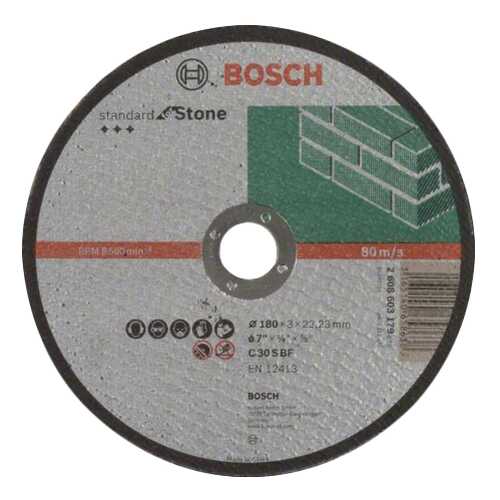 Отрезной круг Bosch Standard по камн 180х3 прям 2608603179 в Леруа Мерлен