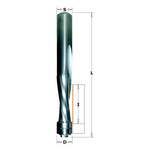 Фреза спиральная монолитная 12,7x50,8x114 Z=2 S=12,7 RH CMT 192.507.11B в Леруа Мерлен