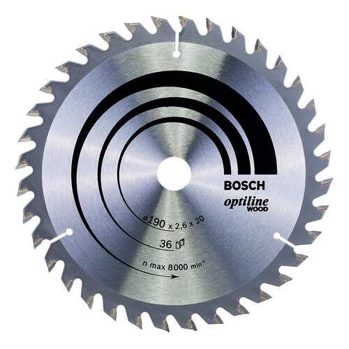 Диск по дереву Bosch STD WO 190x20-36T 2608640613 в Леруа Мерлен