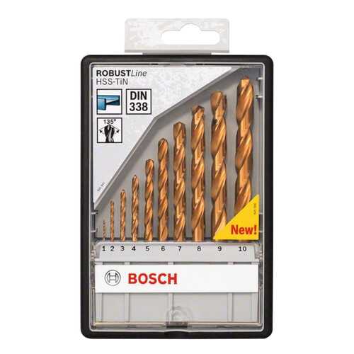 Сверло универсальное Bosch HSS-TIN ЗАТОЧКА 135 ROBUST LINE 2607010536 в Леруа Мерлен