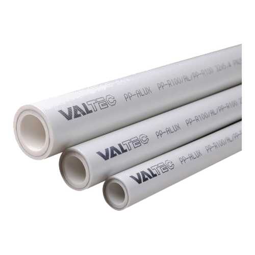 Труба VALTEC PP-ALUX VTp.700.AL25.25 Белый 25x4,2 PN25 50 м в Леруа Мерлен